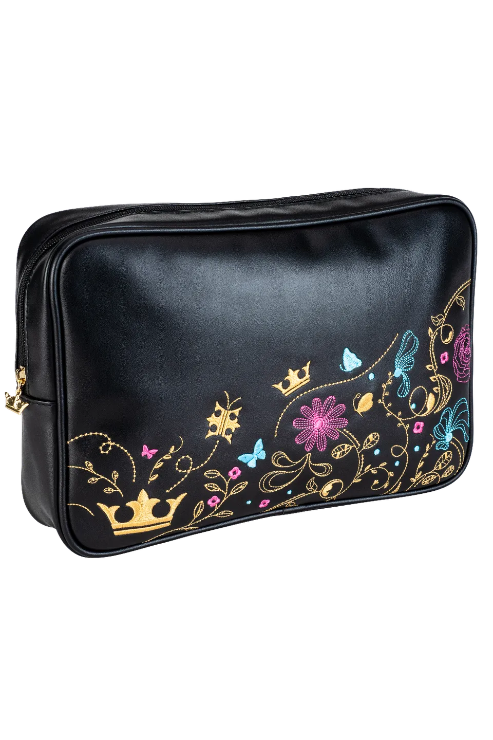denman-beauty-pouch-bestickte-kosmetiktasche-f-r-haarb-rsten-reise-etui-und-gesc image 1