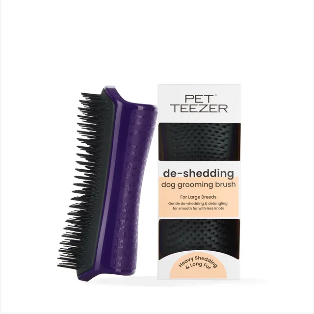 tangle-teezer-de-shedding-hundeb-rste-palm-grooming-b-rste-f-r-doppelmantel-hund image 1