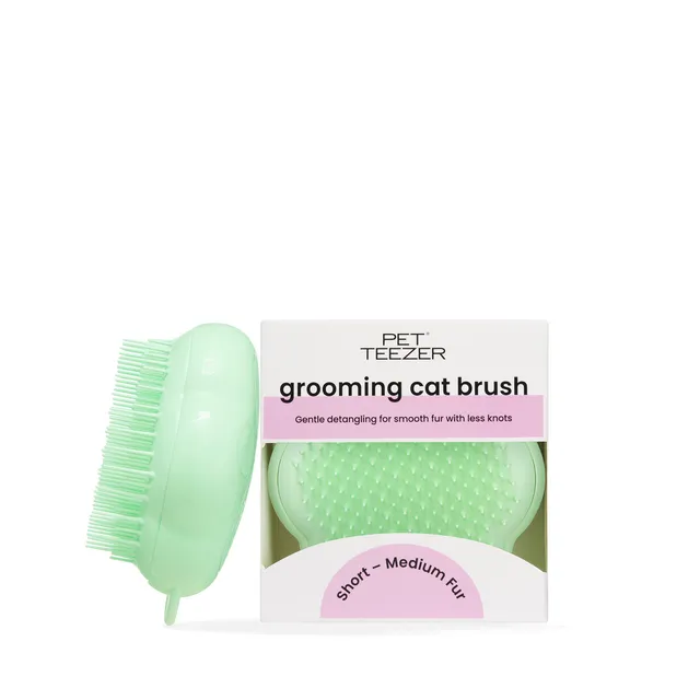 tangle-teezer-cat-grooming-brush-katzenb-rste-in-pfotenform-mit-two-tier-zahntec image 1