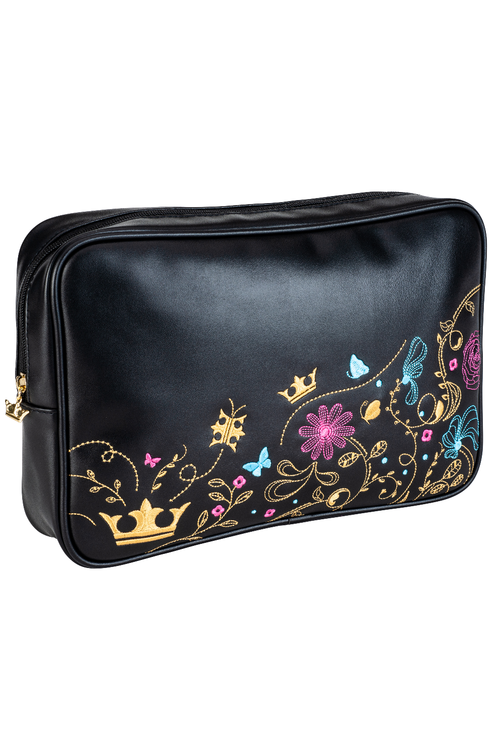 denman-beauty-pouch-bestickte-kosmetiktasche-f-r-haarb-rsten-reise-etui-und-gesc image 1