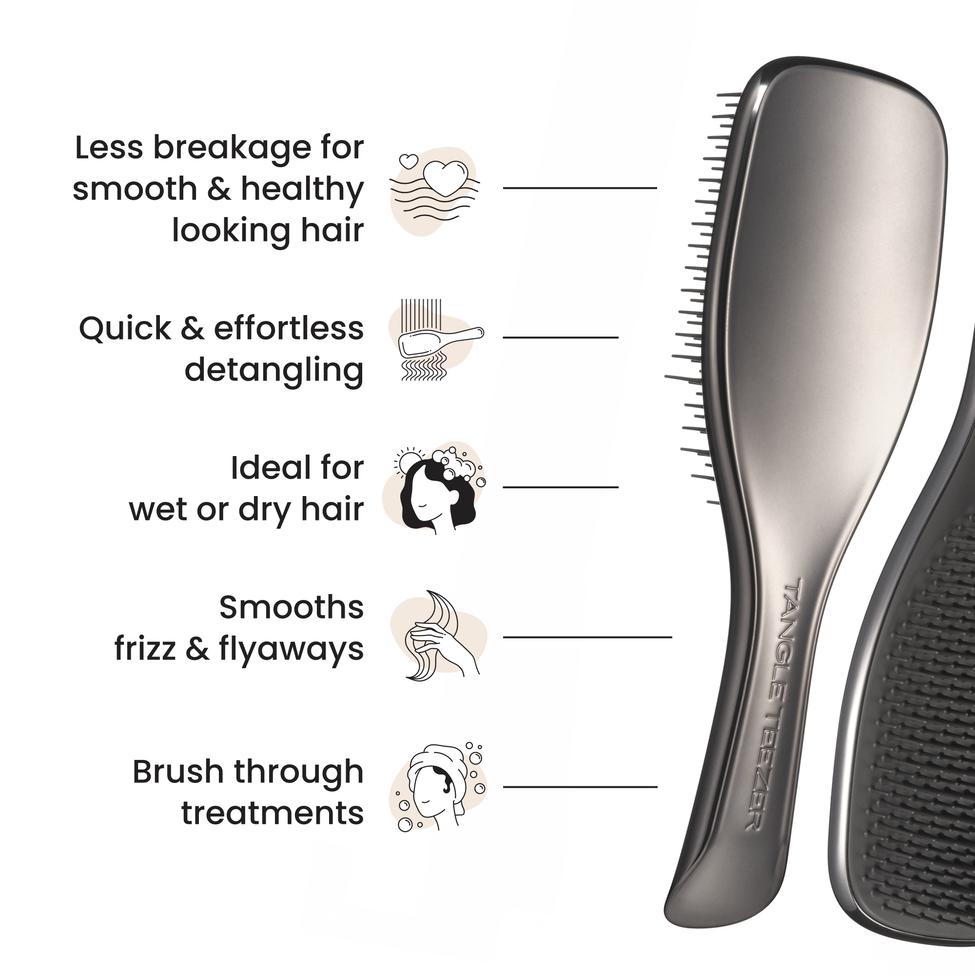 tangle-teezer-the-ultimate-detangler-chrome-entwirrb-rste-f-r-nasses-haar-in-met image 3