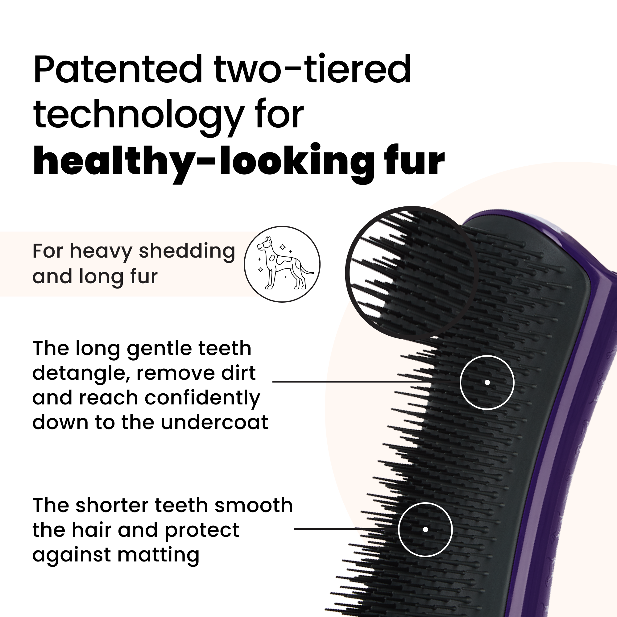 tangle-teezer-de-shedding-hundeb-rste-palm-grooming-b-rste-f-r-doppelmantel-hund image 5