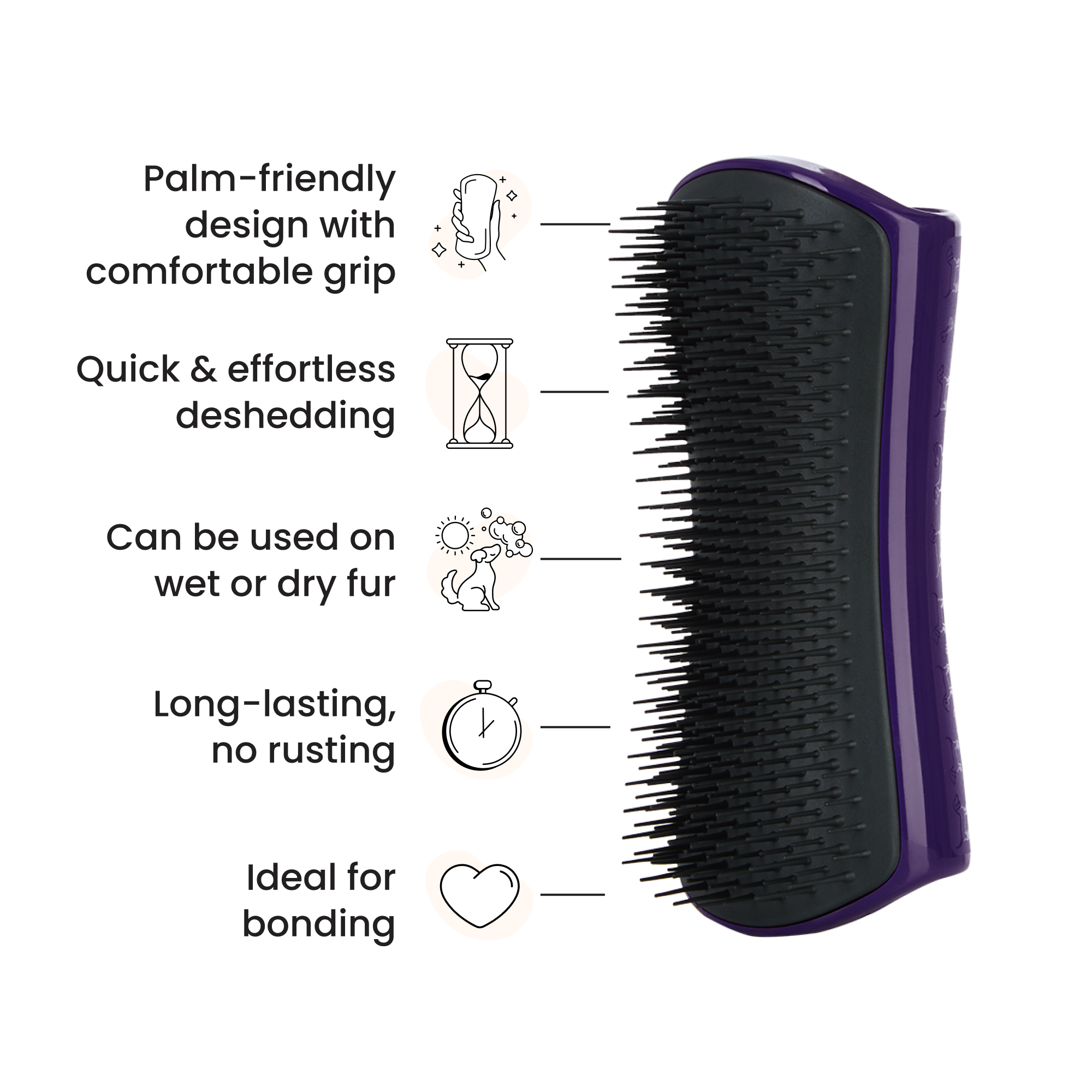 tangle-teezer-de-shedding-hundeb-rste-palm-grooming-b-rste-f-r-doppelmantel-hund image 3